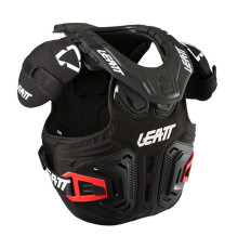 Leatt chest guard with neck brace fusion vest 2.0 junior (дитячий) колір чорний розмір s/m (105-125 см)