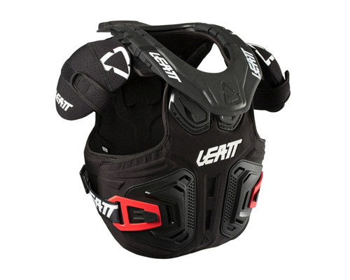 Leatt chest guard with neck brace fusion vest 2.0 junior (дитячий) колір чорний розмір s/m (105-125 см)