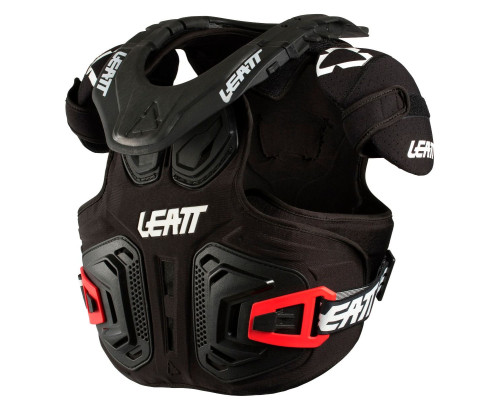 Leatt chest guard with neck brace fusion vest 2.0 junior (дитячий) колір чорний розмір s/m (105-125 см)
