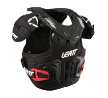 Leatt chest guard with neck brace fusion vest 2.0 junior (дитячий) колір чорний розмір s/m (105-125 см)