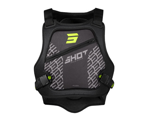 Shot racing chest protector (buzzer) flex body чорний неон жовтий колір чорний/жовтий розмір xl/xxl