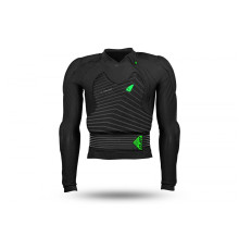 UFO chest guard ultralight 2.0 bodyguard колір чорний/flow-зелений розмір l/xl (ce рівень 2)