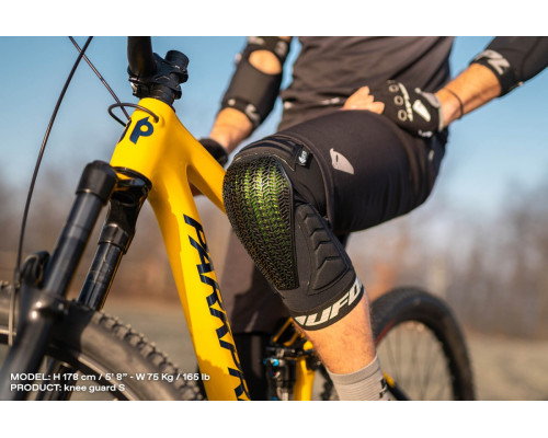 UFO наколінники велосипедні наколінники mtb / e-bike m33 air color чорний розмір xl - колекція 2024