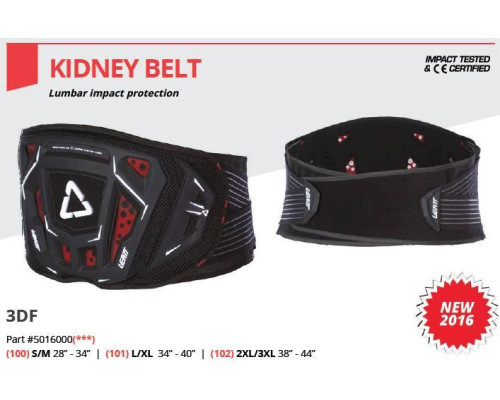 Leatt kidney belt 3df 3.5 чорний колір чорний розмір l/xl