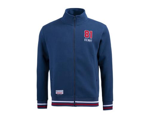 Світшот kenny racing модель academy cardigan колір синій розмір xxl