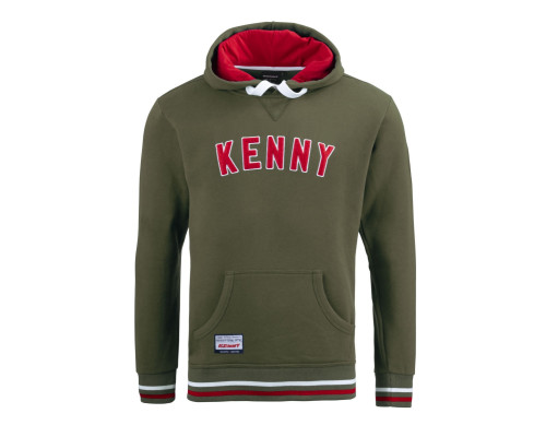 Світшот з капюшоном kenny racing модель academy колір зелений розмір s