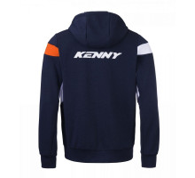 Світшот з капюшоном kenny racing модель гоночний колір синій/помаранчевий/білий розмір l