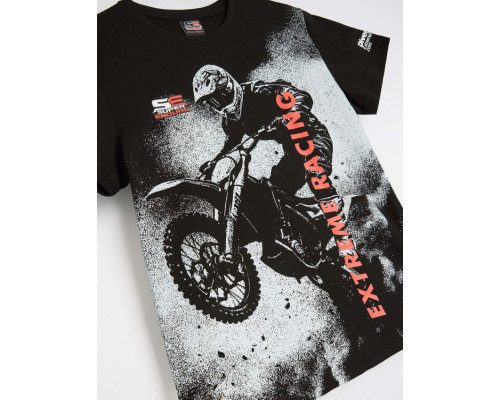 Футболка diverse extreme team enduro (superenduro) tsh 03 колір чорний розмір xl