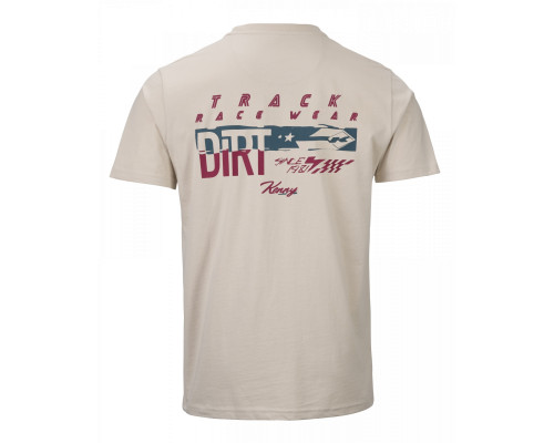 Футболка kenny racing модель dirt acru колір бежевий розмір l