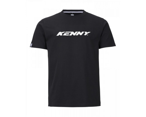 Футболка kenny racing модель мета чорний колір чорний/білий розмір s