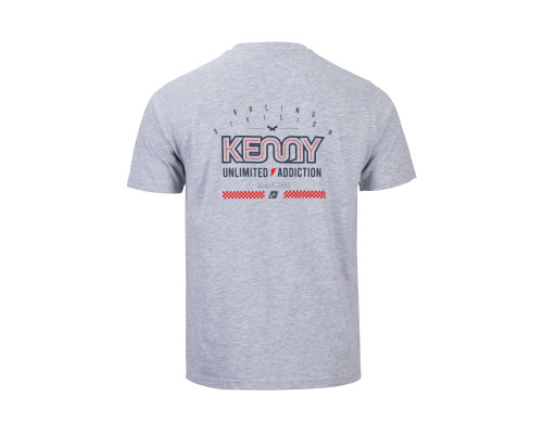 Футболка kenny racing vintage uxa колір сірий розмір m