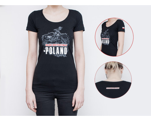 Жіноча футболка olek motorcycles розмір m