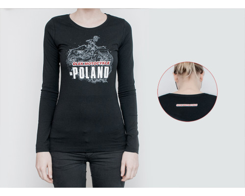 Жіноча футболка з довгим рукавом olek motorcycles розмір m