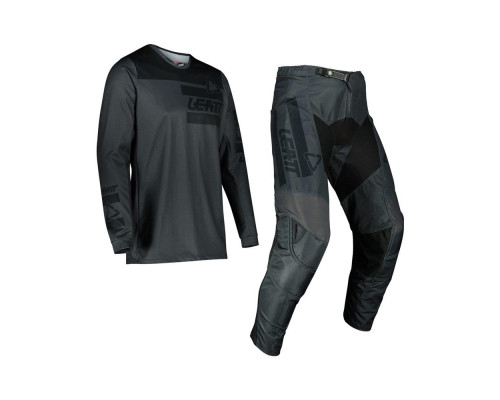Leatt (2022 роз) комплект (комплект) джерсі + штани moto ride kit 3.5 graphene колір графіт/чорний розмір m