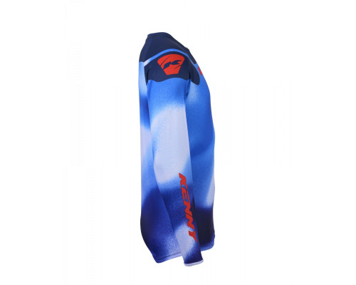 Футболка kenny racing cross/enduro модель force fog blue колір blue/red розмір xxl