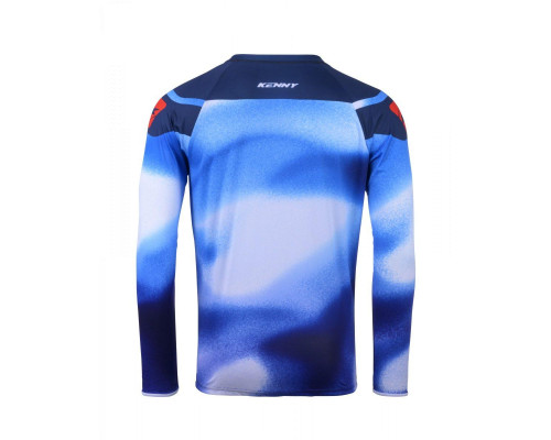 Футболка kenny racing cross/enduro модель force fog blue колір blue/red розмір xxl