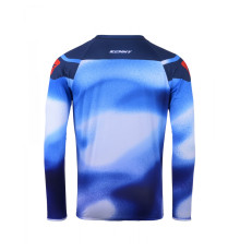 Футболка kenny racing cross/enduro модель force fog синій колір синій/червоний розмір xxxl