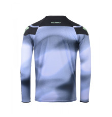 Футболка kenny racing cross/enduro модель force fog neon green колір чорний/сірий розмір xxl