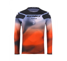 Футболка kenny racing cross/enduro модель force fog оранжевий колір оранжевий/чорний/сірий розмір xxl