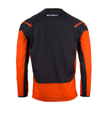 Футболка kenny racing cross/enduro модель force orange колір сірий/помаранчевий/чорний розмір l