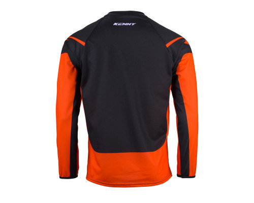 Футболка kenny racing cross/enduro модель force orange колір сірий/помаранчевий/чорний розмір l
