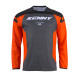 Футболка kenny racing cross/enduro модель force orange колір сірий/помаранчевий/чорний розмір m