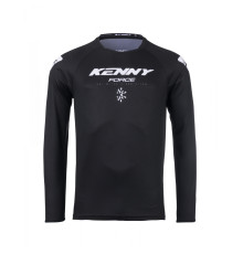 Футболка kenny racing cross/enduro модель force судовочний чорний колір чорно-білий розмір s