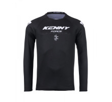Футболка kenny racing cross/enduro модель force суdotний чорний колір чорний/білий розмір xxxl