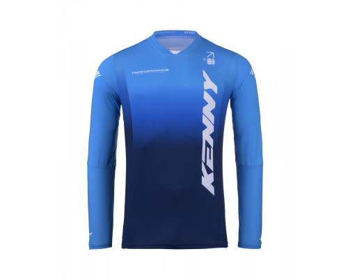 Джерсі kenny racing cross/enduro performance model gradient blue кольор blue/whit розмір m