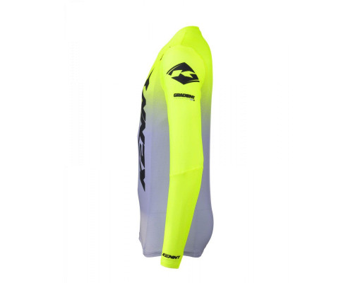 Футболка kenny racing cross/enduro модель performance gradient grey/neon жовтий color grey/жовтий fluo/black розмір xl