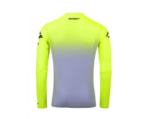Футболка kenny racing cross/enduro модель performance gradient grey/neon жовтий color grey/жовтий fluo/black розмір xxxl