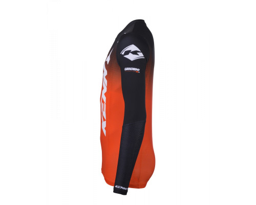 Футболка kenny racing crossс/enduro модель performance gradient orange колір orange/black/whit розмір m