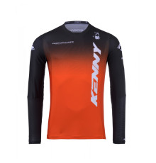 Футболка kenny racing модель cross/enduro перformaція градієнт оранжевий колір оранжевий/чорний/білий розмір xxl
