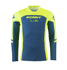 Футболка kenny racing модель cross/enduro перformaція суdotний неон жовтий колір flow/синій розмір l