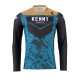 Футболка kenny racing модель crossс/enduro performance stone blue колір синій/сірий/чорний розмір m