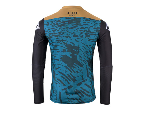 Футболка kenny racing crossс/enduro модель performance stone blue колір синій/сірий/чорний розмір xxl