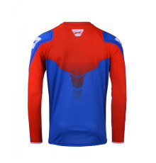 Футболка kenny racing cross/enduro модель titanium patriot колір синій/червоний розмір l