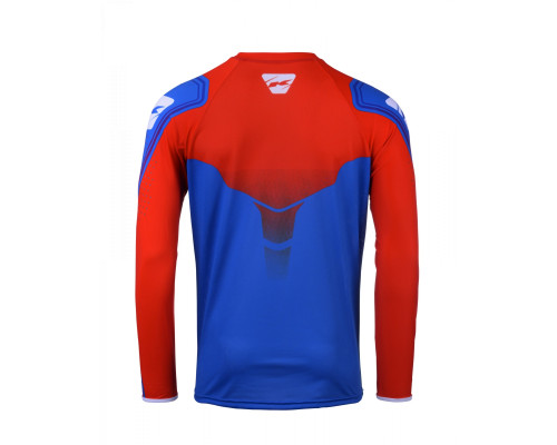 Футболка kenny racing cross/enduro модель titanium patriot колір синій/червоний розмір l