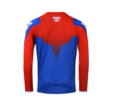 Футболка kenny racing cross/enduro модель titanium patriot колір синій/червоний розмір xl