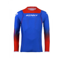 Футболка kenny racing cross/enduro модель titanium patriot колір синій/червоний розмір xxl
