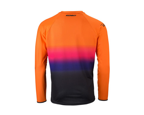 Футболка kenny racing cross/enduro модель titanium premium orange колір orange/black/blue розмір l