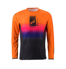 Футболка kenny racing cross/enduro модель titanium premium orange колір orange/black/blue розмір m