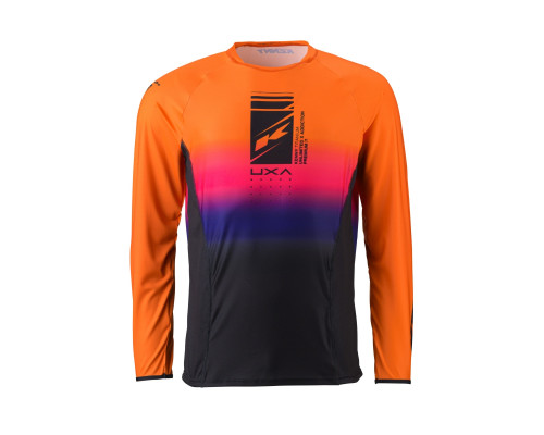 Футболка kenny racing cross/enduro модель titanium premium orange колір orange/black/blue розмір xl