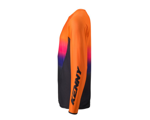 Футболка kenny racing cross/enduro модель titanium premium orange колір orange/black/blue розмір xl