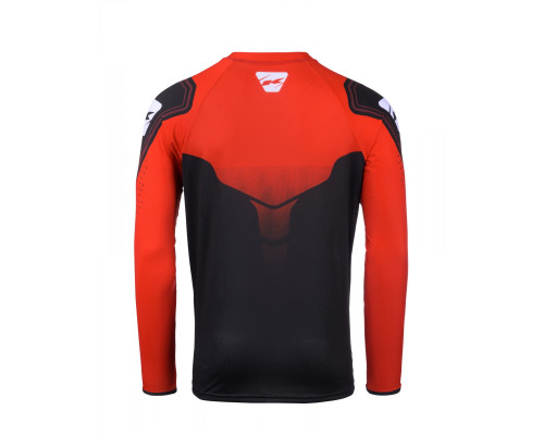 Футболка kenny racing cross/enduro модель titanium red колір чорний/червоний розмір xl