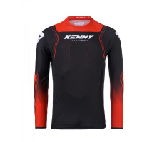 Футболка kenny racing cross/enduro модель титан червоний колір чорний/червоний розмір xxl