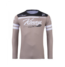 Футболка kenny racing модель cross/enduro track dirt dzr колір коричневий/білий/чорний розмір xxxl