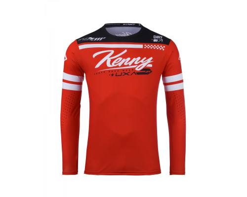 Футболка kenny racing модель cross/enduro track dirt red колір червоний/білий/чорний розмір l