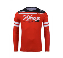 Футболка kenny racing модель cross/enduro track dirt red колір червоний/білий/чорний розмір l