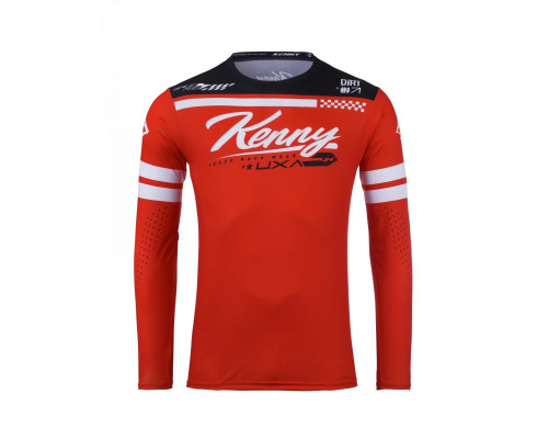 Футболка kenny racing модель cross/enduro track dirt red колір червоний/білий/чорний розмір s